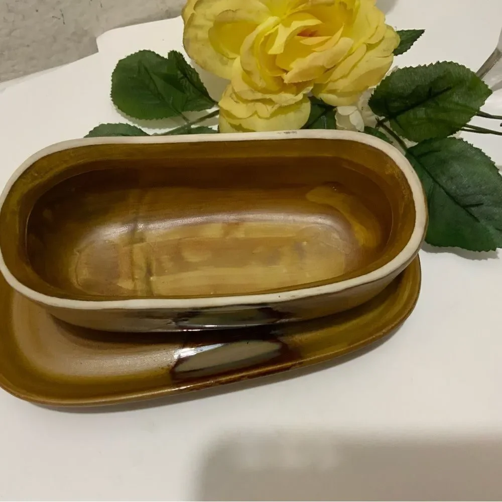 Sango Splash 4951 ¼lb Covered Butter Dish